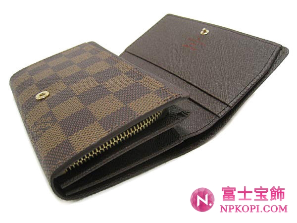 (LOUIS VUITTON)ルイヴィトン ブランドコピー ダミエL字ファスナー ポルトフォイユトレゾール N61736